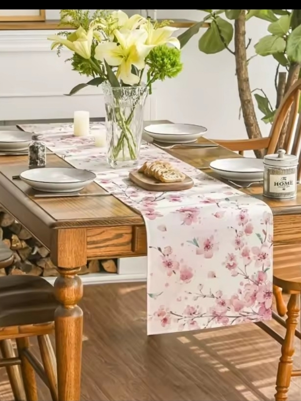 Cherry Blossoms-Table Runner.